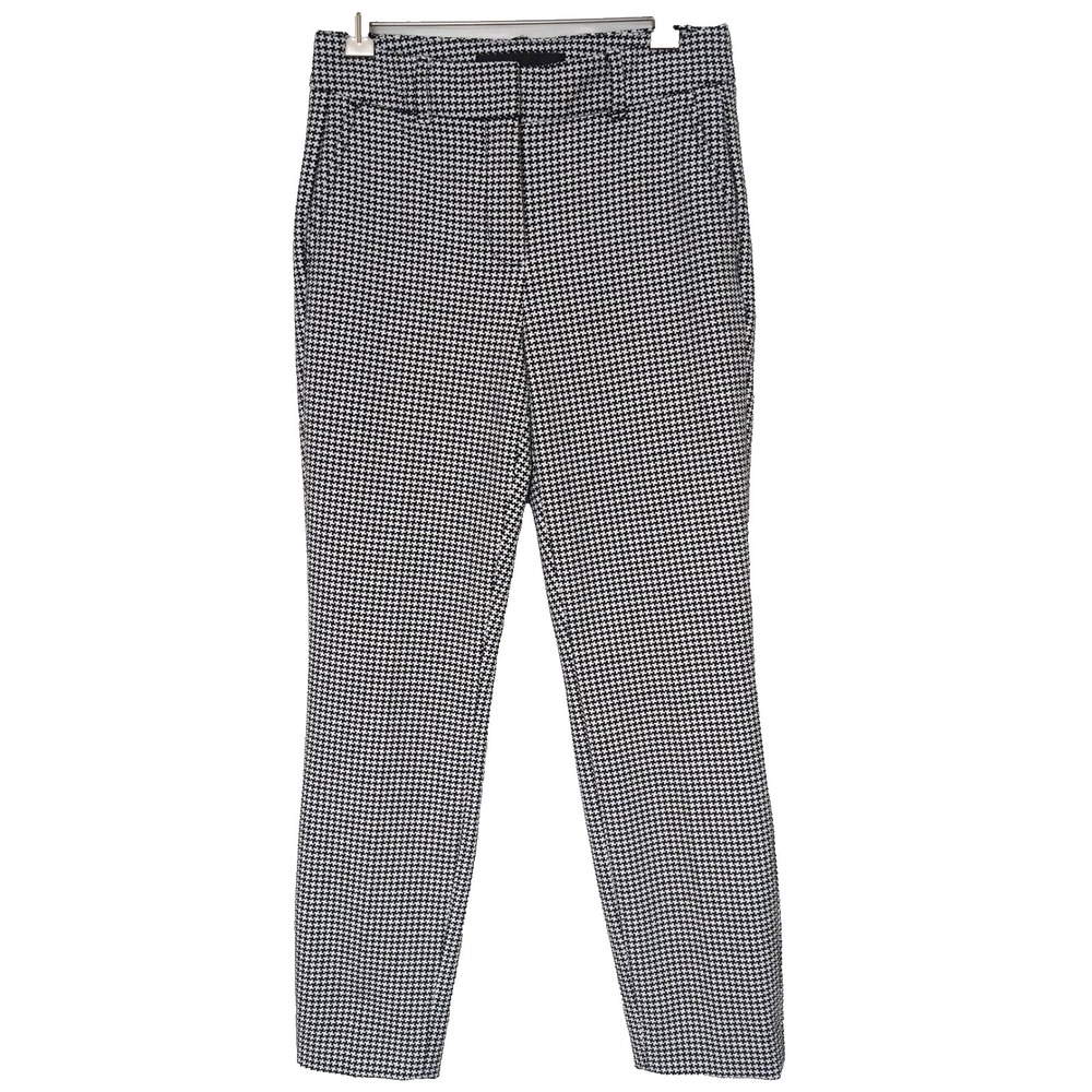 NWOT White House Black Market Houndstooth Retro Preppy Ivy League Pants 0P